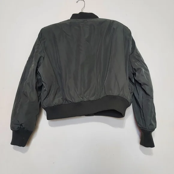 ZARA ZW COLLECTION Cropped Bomber Jacket - Picture 13 of 14